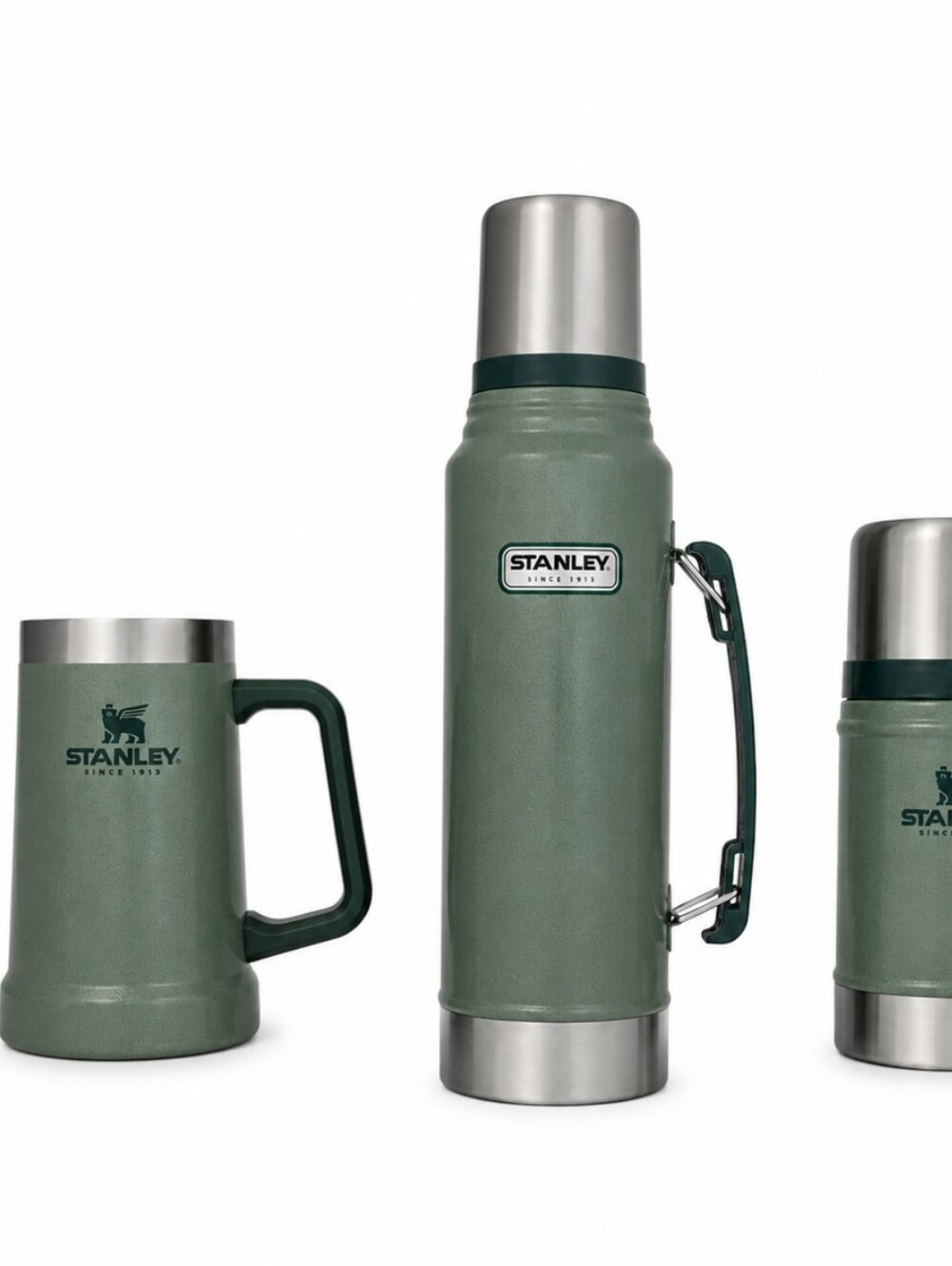 Stanley Green Adventure Thermos And Beer Stein Lot